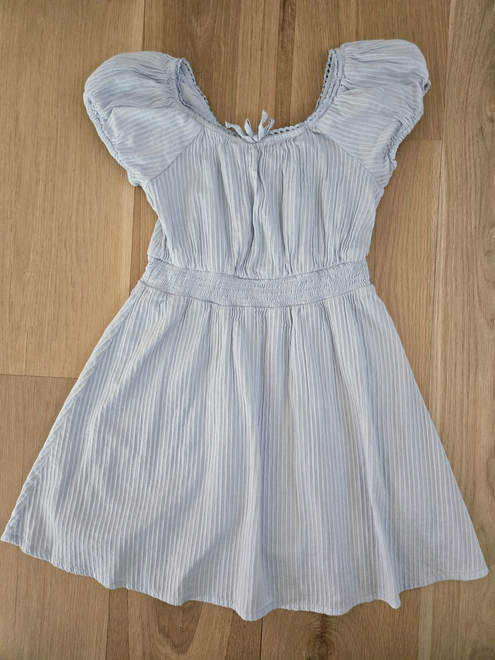 Cat & Jack Smocked Waist Puff-Sleeve Dress